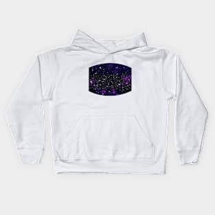 Purple Star Galaxy Kids Hoodie